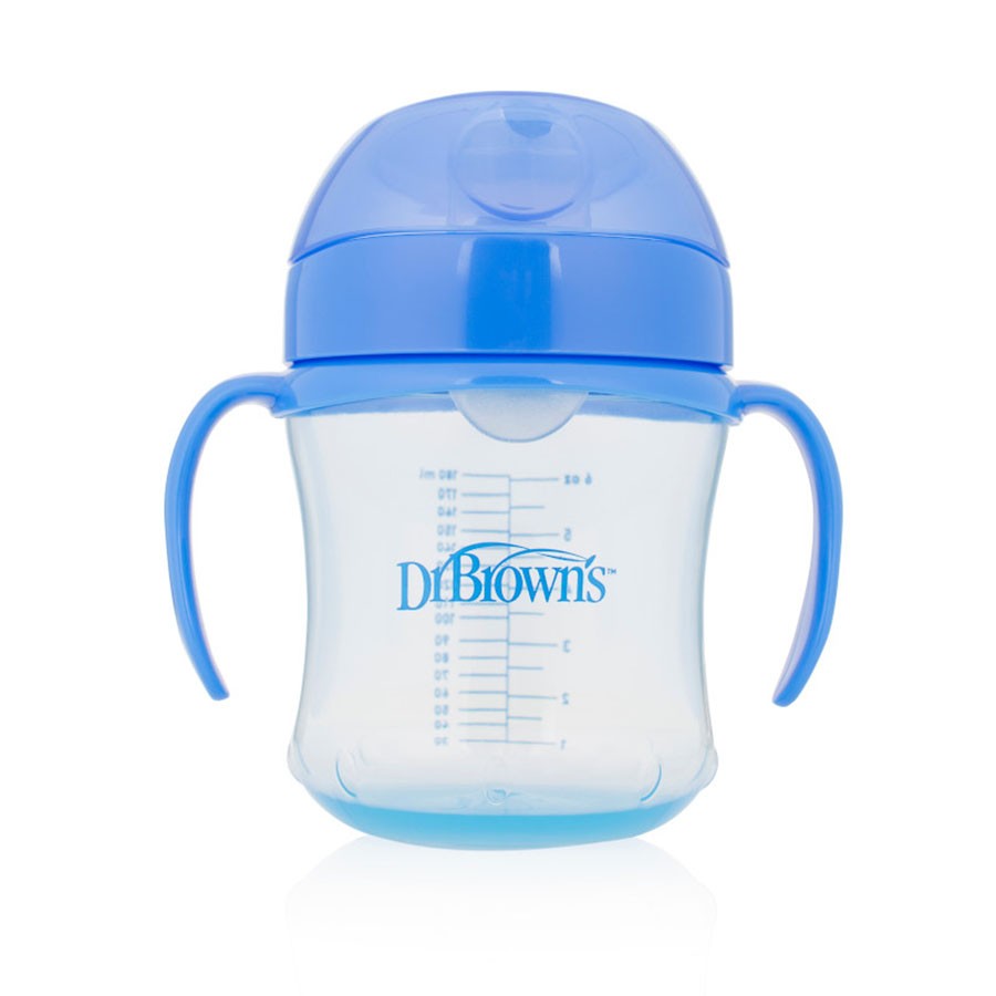 TC61004_Product_Soft_Spout_Transition_Cup_6m_Blue_1 Dr. Browns Transition Cup Blue
