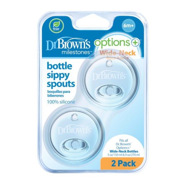 Package of Dr. Brown's Sippy Spouts Wide-Neck