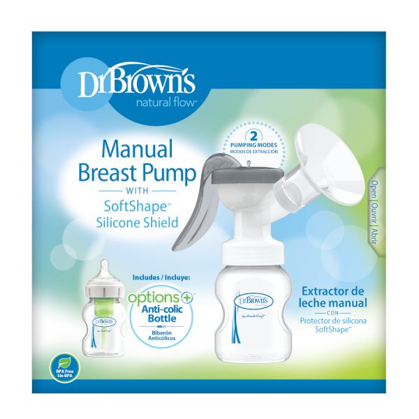 Dr. Brown's Manual Breast Pump with Options+ Anti-Colic Bottle PACKAGING