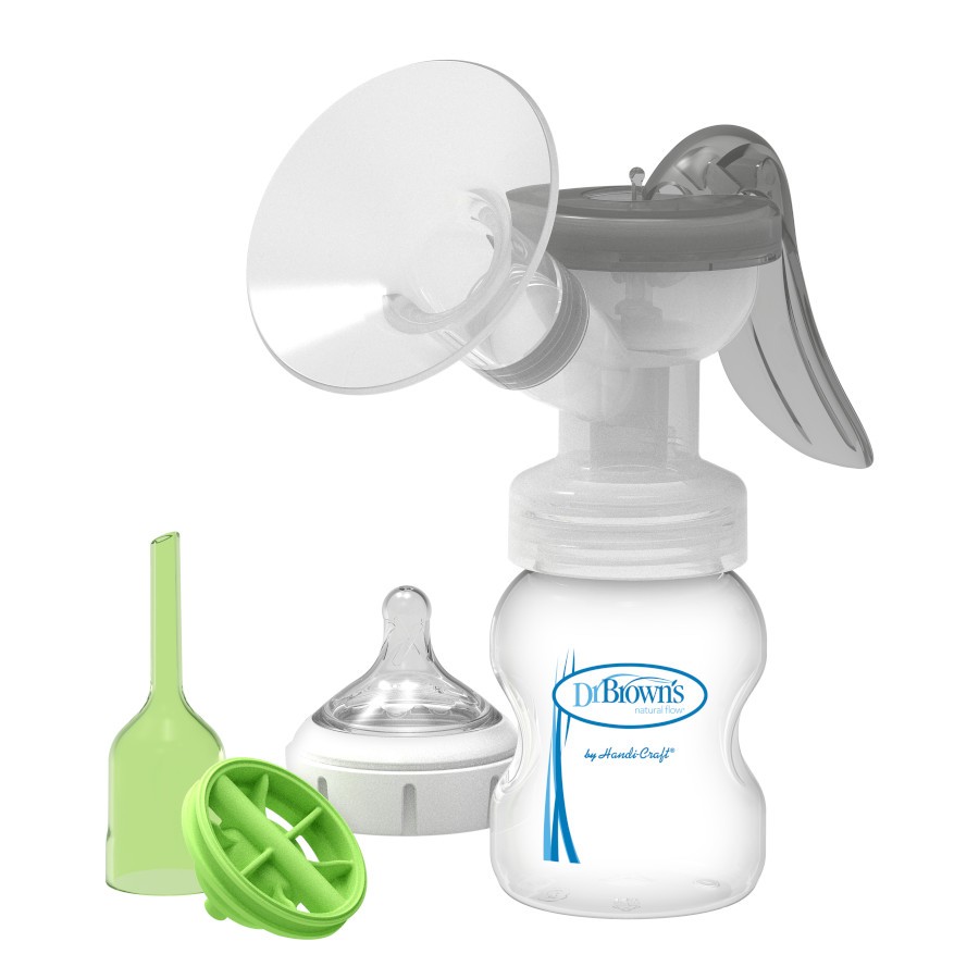 Dr. Brown's Manual Breast Pump with Options+ Anti-Colic Bottle